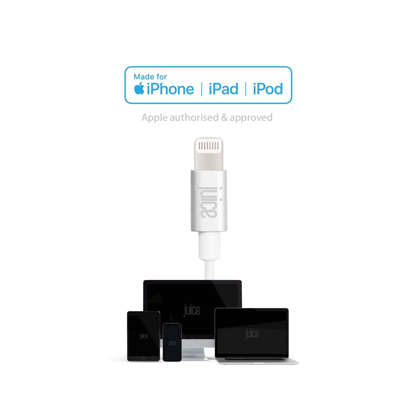 Juice Apple Charger & Sync USB-A to lightning Cable 1 m