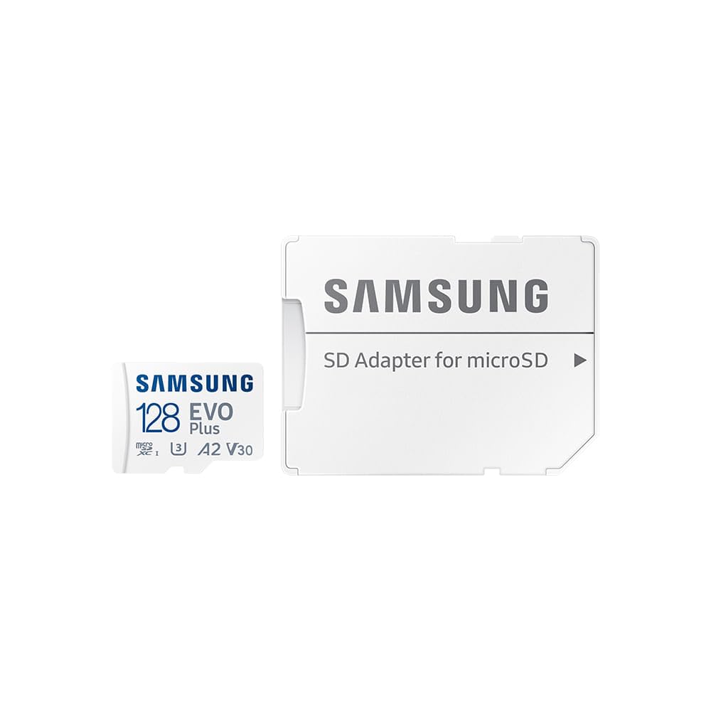 128GB Samsung EVO Plus UHS-1 (U3) microSD Card & Adaptor