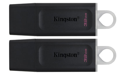 Kingston DataTraveler Exodia DTX/32, 64, 128, 256 GB Flash Drive USB 3.2 Gen 1 - with Protective Cap and Keyring in Multiple Colours