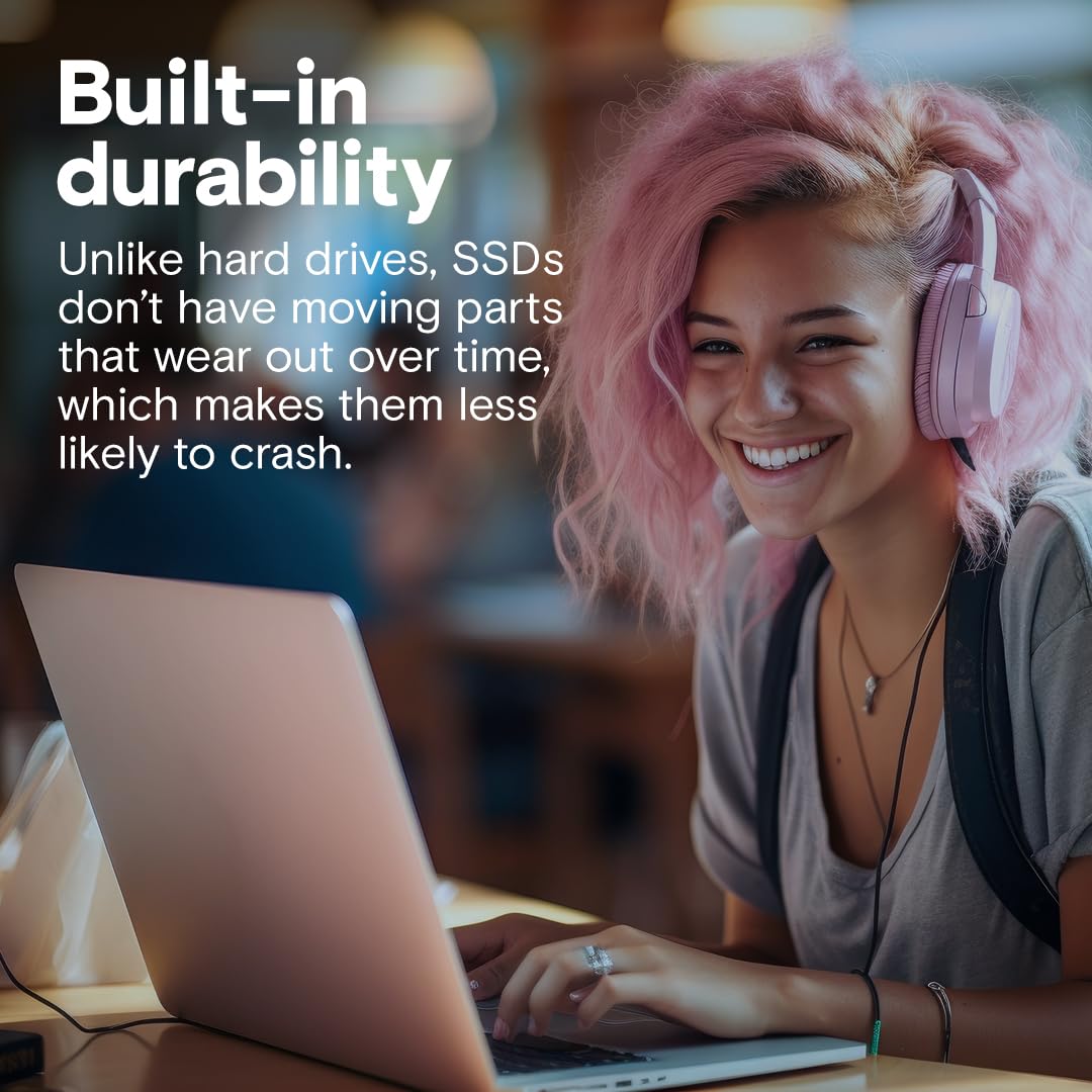 Crucial BX500 SATA SSD 480GB, 2.5" Internal SSD
