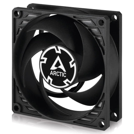 Arctic Silent, 80 mm 3-Pin Fan with Standard Case and Higher Airflow, Quiet and Efficient Ventilation