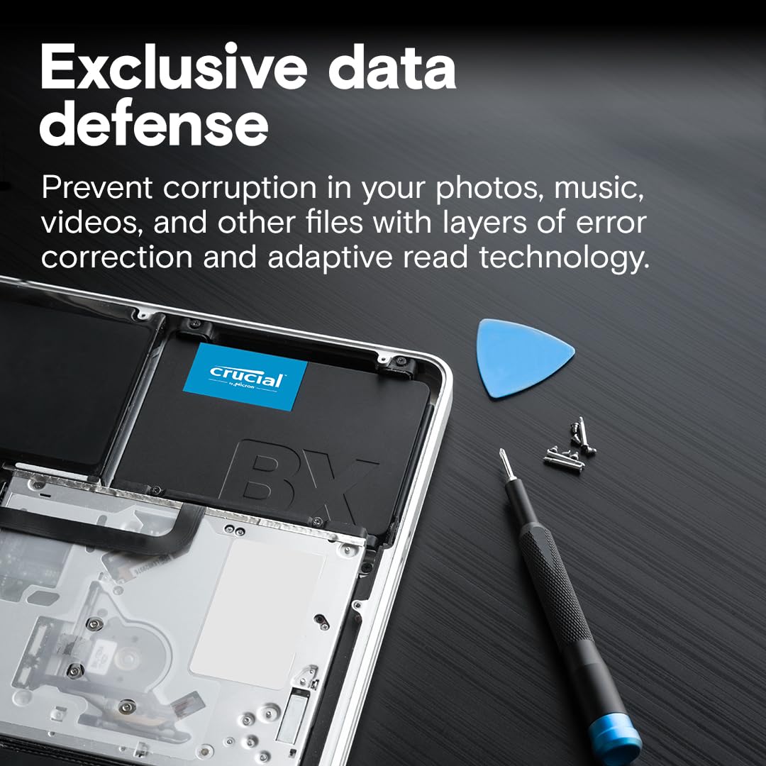 Crucial BX500 SATA SSD 480GB, 2.5" Internal SSD