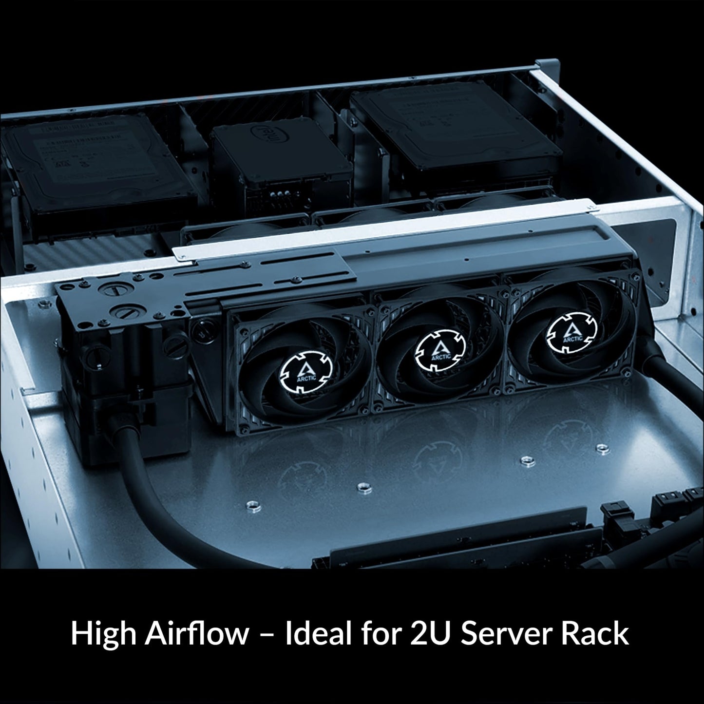 ARCTIC P8 Max - PC Fan, 80mm Fan, PC Case Fan, High-performance 80 mm case fan, Server fan, PWM-controlled 500-5000 rpm, Optimised for static pressure, 0dB mode, Fluid Dynamic Bearing - Black