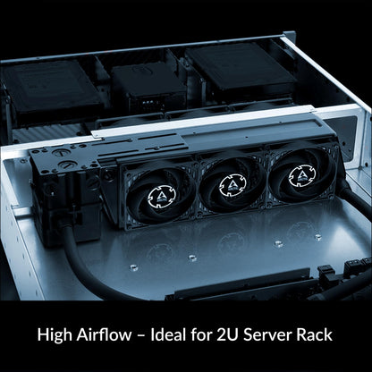 ARCTIC P8 Max - PC Fan, 80mm Fan, PC Case Fan, High-performance 80 mm case fan, Server fan, PWM-controlled 500-5000 rpm, Optimised for static pressure, 0dB mode, Fluid Dynamic Bearing - Black