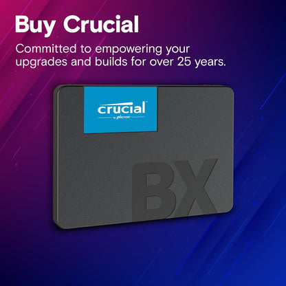 Crucial BX500 SATA SSD 480GB, 2.5" Internal SSD
