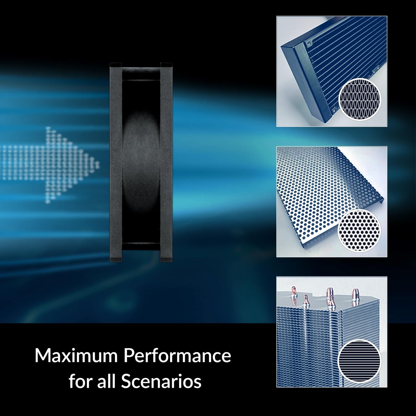 ARCTIC P8 Max - PC Fan, 80mm Fan, PC Case Fan, High-performance 80 mm case fan, Server fan, PWM-controlled 500-5000 rpm, Optimised for static pressure, 0dB mode, Fluid Dynamic Bearing - Black
