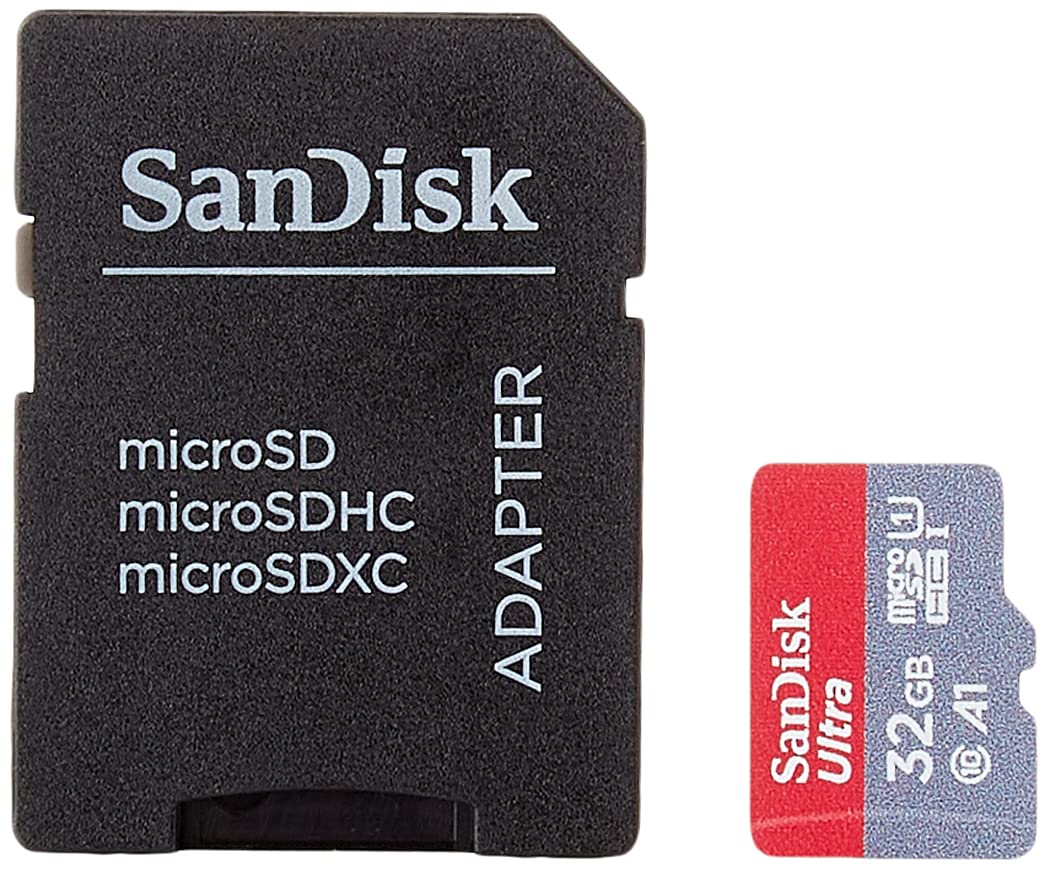 SanDisk Ultra microSDHC Memory Card + SD Adapter with A1 App Performance Up to 120MB/s, Class 10, UHS-I