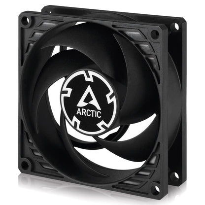 Arctic Silent, 80 mm 3-Pin Fan with Standard Case and Higher Airflow, Quiet and Efficient Ventilation