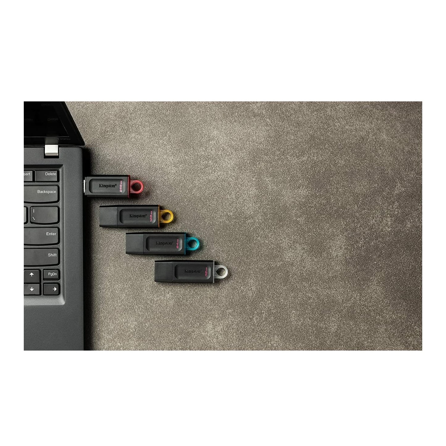 Kingston DataTraveler Exodia DTX/32, 64, 128, 256 GB Flash Drive USB 3.2 Gen 1 - with Protective Cap and Keyring in Multiple Colours