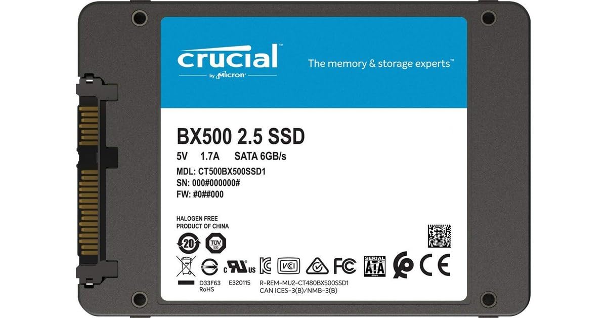 Crucial BX500 240GB 3D NAND SATA