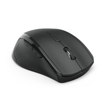 Hama Maus kabellos für Linkshänder ergonomisch (Linkshänder-Maus ohne Kabel, Wireless Funkmaus, USB Empfänger, vertikal, 800-1600 dpi, 3 Tasten inkl. Browser-Tasten, 2,4 GHz) schwarz