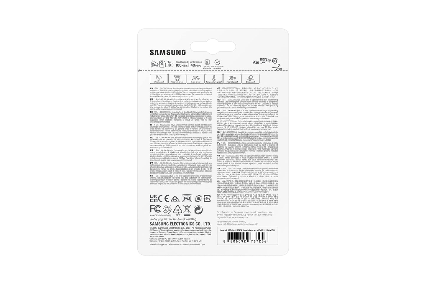 Samsung PRO Endurance microSD Speicherkarte