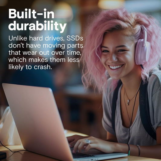 Crucial BX500 SATA SSD 480GB, 2.5" Internal SSD