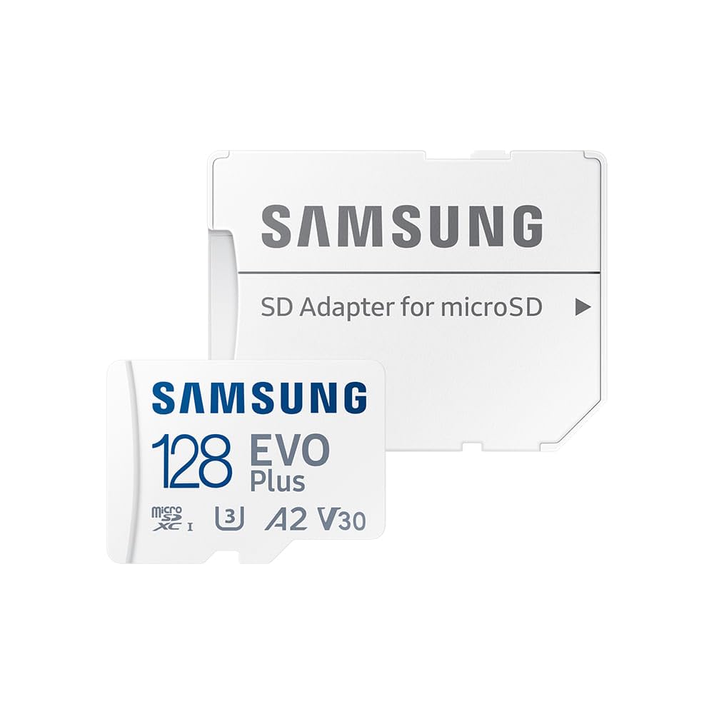 128GB Samsung EVO Plus UHS-1 (U3) microSD Card & Adaptor