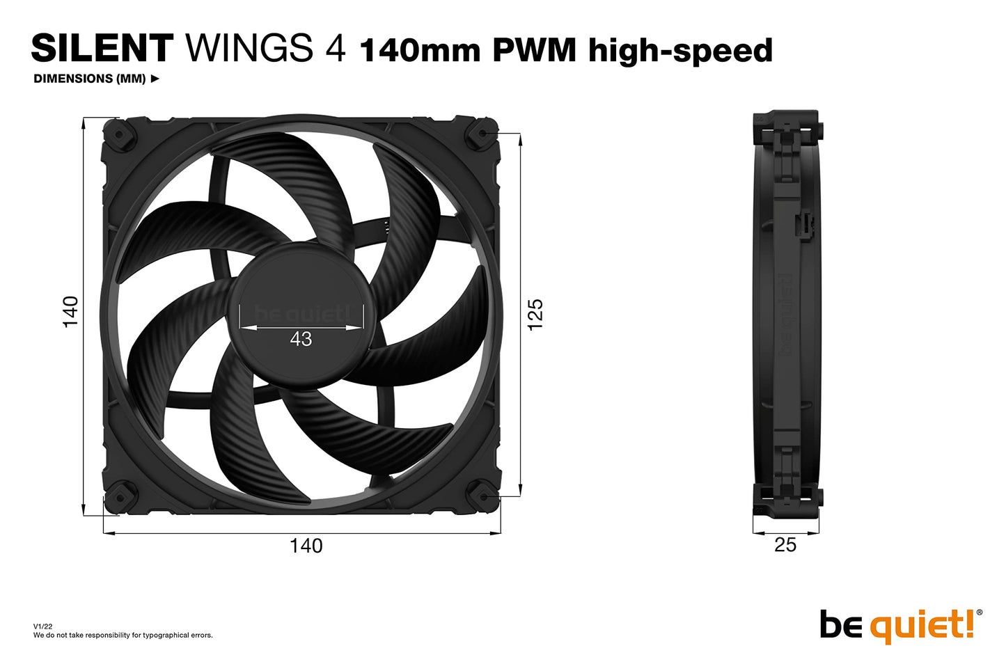 be quiet! Silent Wings 4 Case Fans