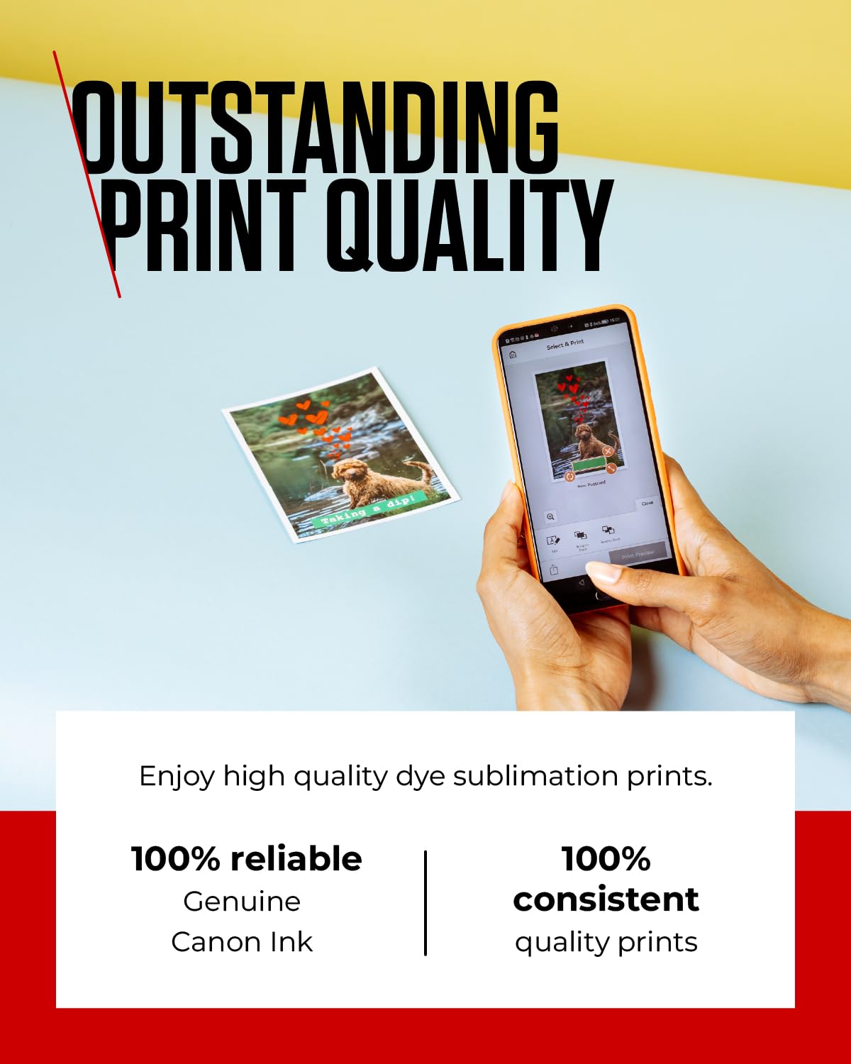 Canon RP 108IP - 1 - Print Ribbon Cassette and Paper kit - Black