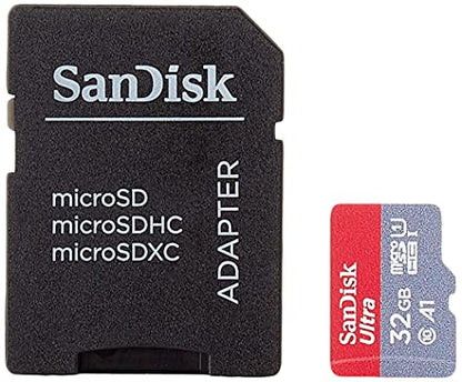 SanDisk Ultra microSDHC Memory Card + SD Adapter with A1 App Performance Up to 120MB/s, Class 10, UHS-I